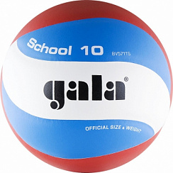 Мяч GALA School 10 BV5711S р. 5 белый-голубой-красный